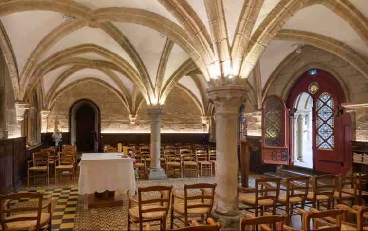 Choeur de la chapelle de l'Abbaye de Langonnet