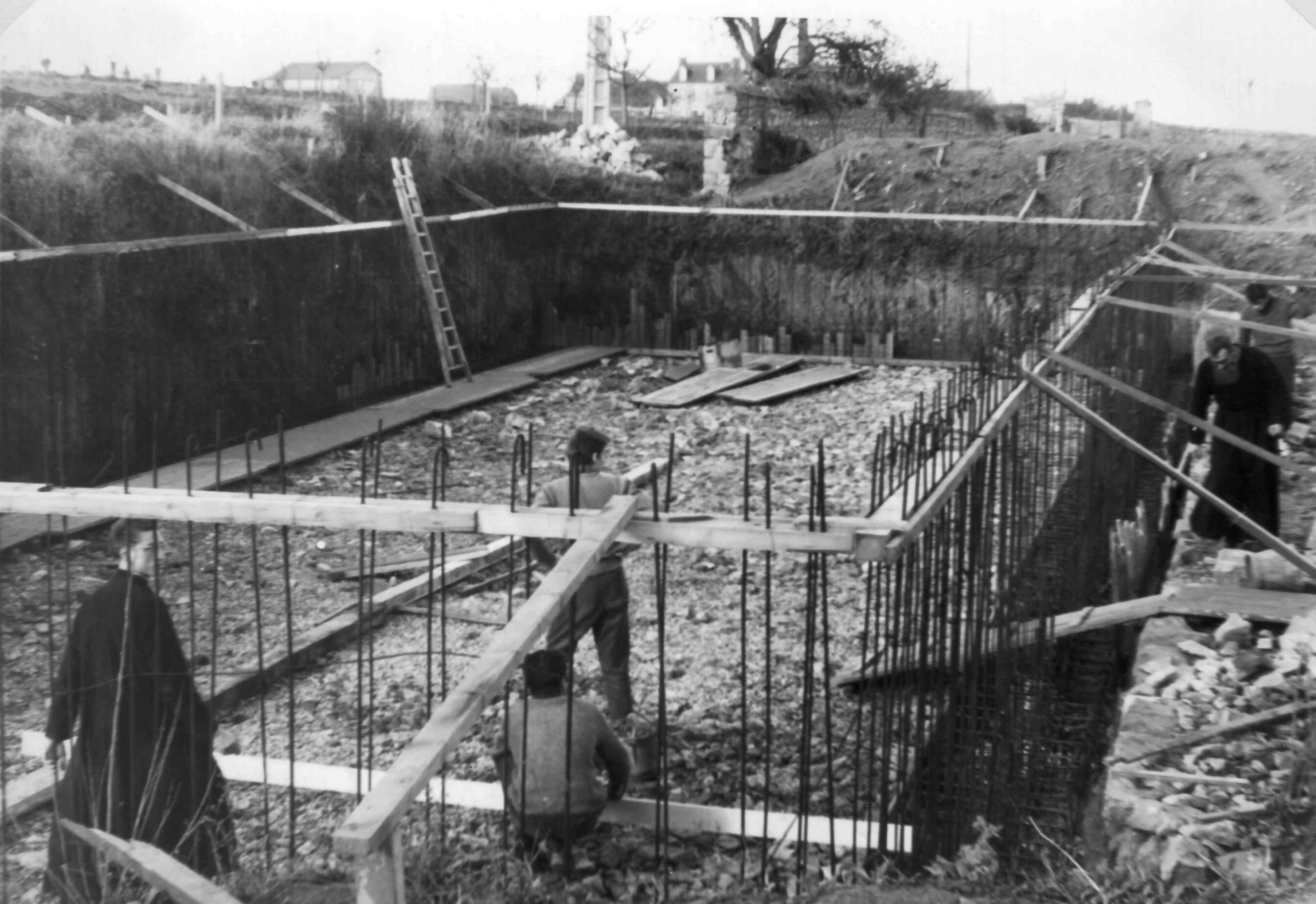 Les fouilles de la piscine